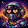 Colorful and vibrant fantasy creature avatar with abstract features for diverse profile representation.