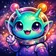 A colorful cartoon cat avatar with big expressive eyes, vibrant fur, and a playful smile.
